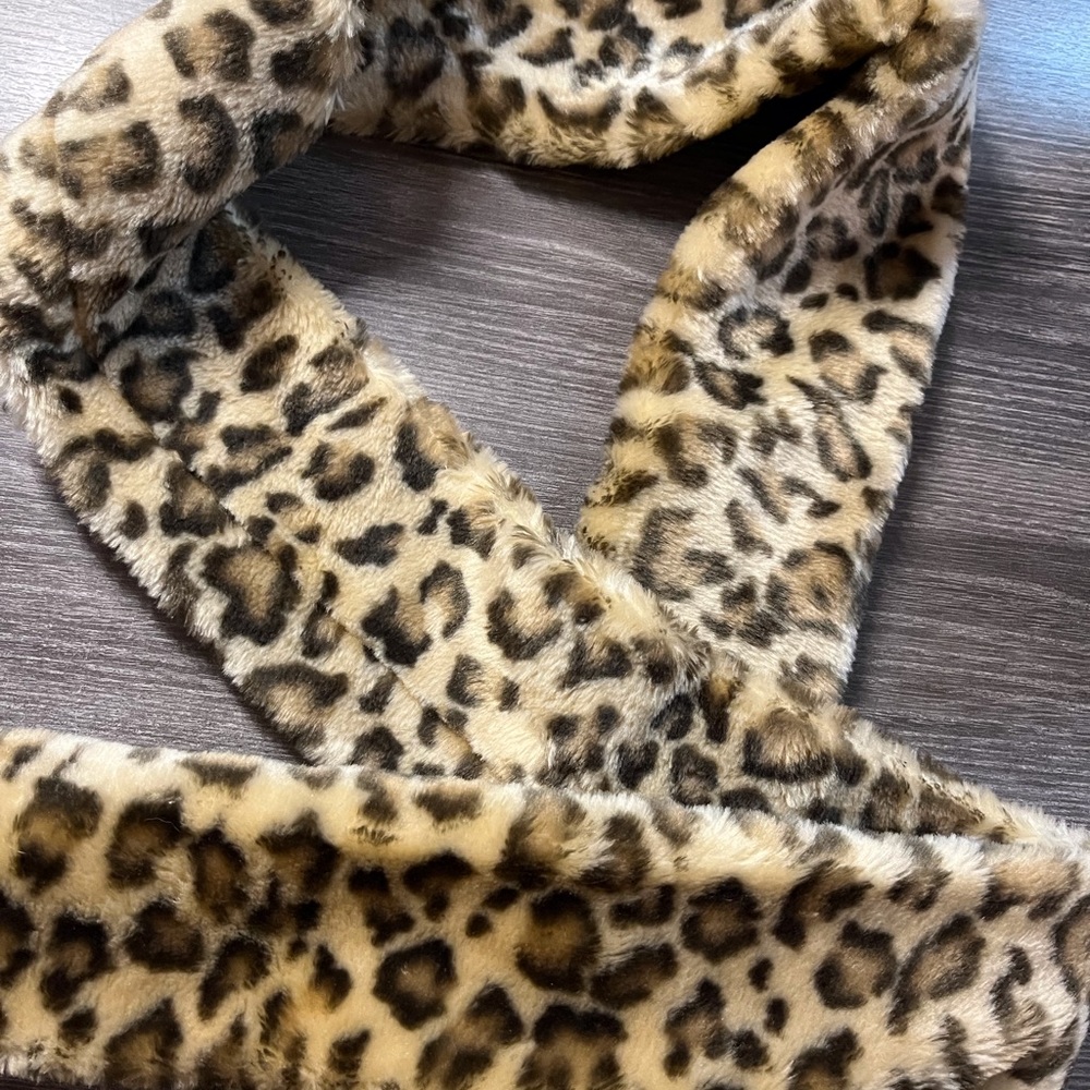 Home sewn animal pattern scarf